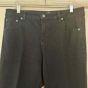 Kenneth Cole Reaction black ankle-length jeans
